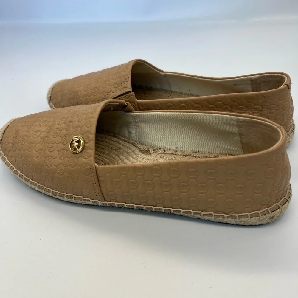 Michael Kors women’s Tan Leather Espadrille Slip-On